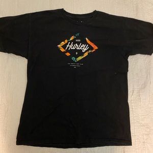 Hurley Black and Floral Men’s T-Shirt